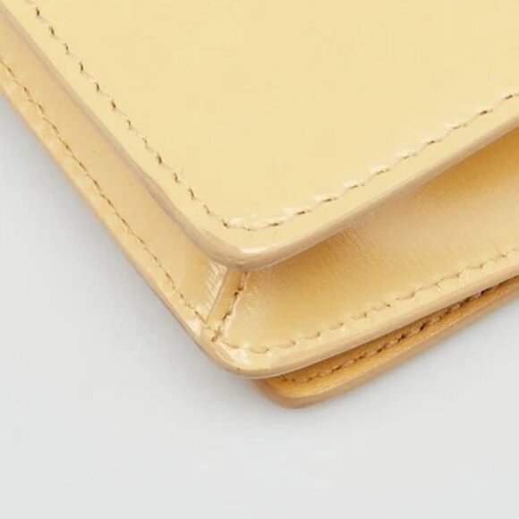 Celine Yellow Smooth Leather Triomphe Shoulder Bag - Picture 4 of 12